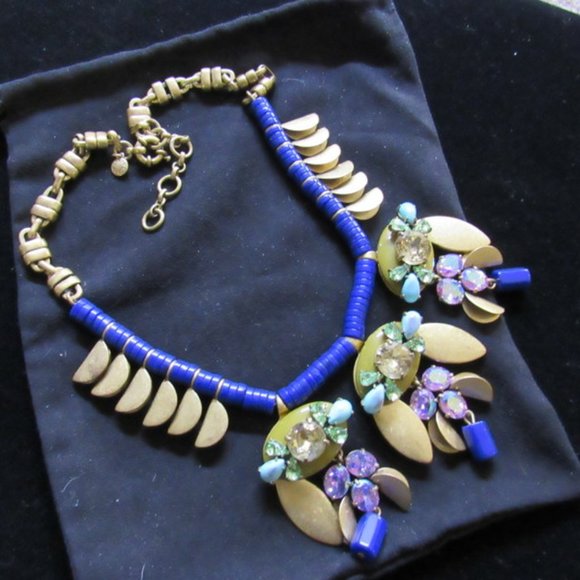 J CREW FAN BEADED STATEMENT NECKLACE - Picture 7 of 8